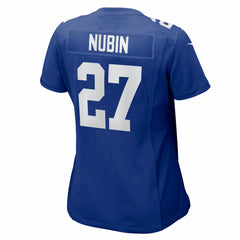 Nike Tyler Nubin New York Giants Women's Team Game Jersey Royal