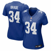 Nike Beau Brade New York Giants Women's Team Game Jersey Royal