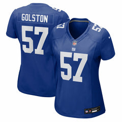 Nike Chauncey Golston New York Giants Women's Team Game Jersey Royal
