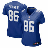 Nike Thomas Fidone II New York Giants Women's Team Game Jersey Royal