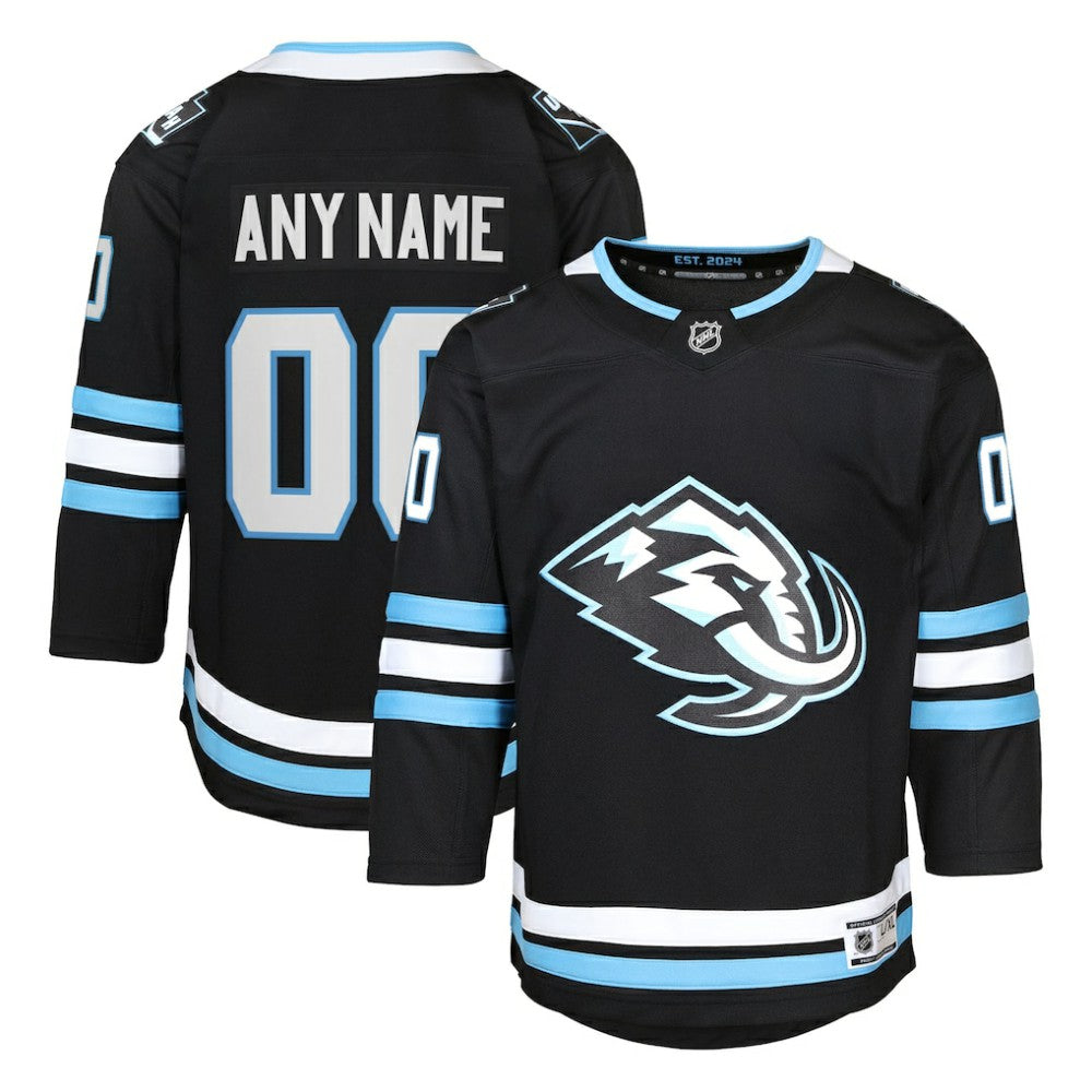 Utah Mammoth Youth Home Premier Custom Jersey - Black - NHL 203453364
