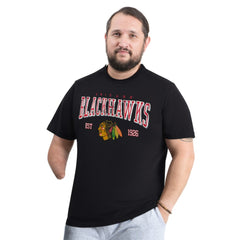 Chicago Blackhawks G-III Sports by Carl Banks Adaptive Classic Team Graphic T-Shirt - Black - NHL 203456431