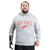 Detroit Red Wings G-III Sports by Carl Banks Adaptive Classic Team Spirit Fleece Hoodie - Gray - NHL 203456443