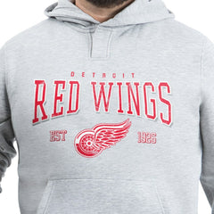 Detroit Red Wings G-III Sports by Carl Banks Adaptive Classic Team Spirit Fleece Hoodie - Gray - NHL 203456443