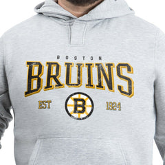Boston Bruins G-III Sports by Carl Banks Adaptive Classic Team Spirit Fleece Hoodie - Gray - NHL 203456457