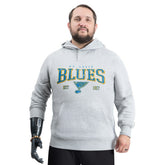St. Louis Blues G-III Sports by Carl Banks Adaptive Classic Team Spirit Fleece Hoodie - Gray - NHL 203456460
