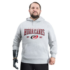 Carolina Hurricanes G-III Sports by Carl Banks Adaptive Classic Team Spirit Fleece Hoodie - Gray - NHL 203456461