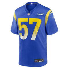 Nike Ty Hamilton Los Angeles Rams Team Game Jersey Royal