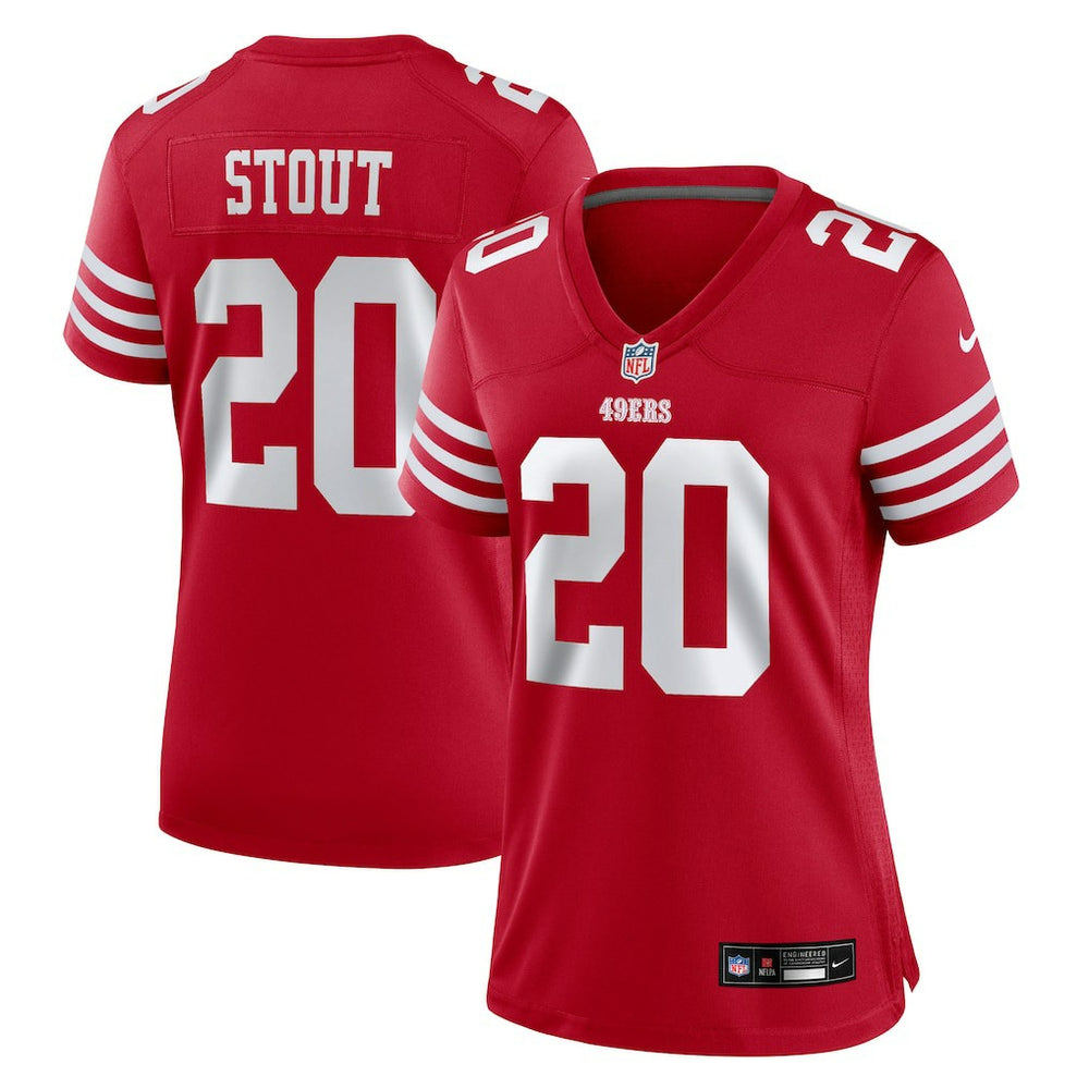 Nike Upton Stout San Francisco 49ers Women's Team Game Jersey Scarlet