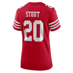 Nike Upton Stout San Francisco 49ers Women's Team Game Jersey Scarlet