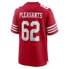 Nike Austen Pleasants San Francisco 49ers Team Game Jersey Scarlet