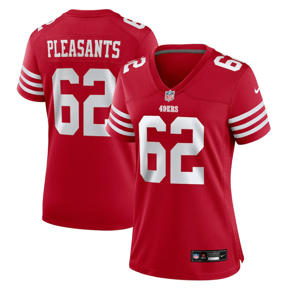 Nike Austen Pleasants San Francisco 49ers Women's Team Game Jersey Scarlet