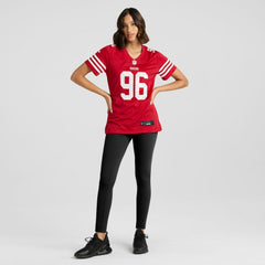 Nike Jordan Jefferson San Francisco 49ers Women's Team Game Jersey Scarlet