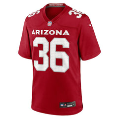 Nike Kitan Crawford Arizona Cardinals Team Game Jersey Cardinal