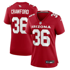 Nike Kitan Crawford Arizona Cardinals Women's Team Game Jersey Cardinal