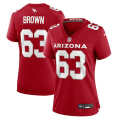 Nike Evan Brown Arizona Cardinals Women's Team Game Jersey Cardinal