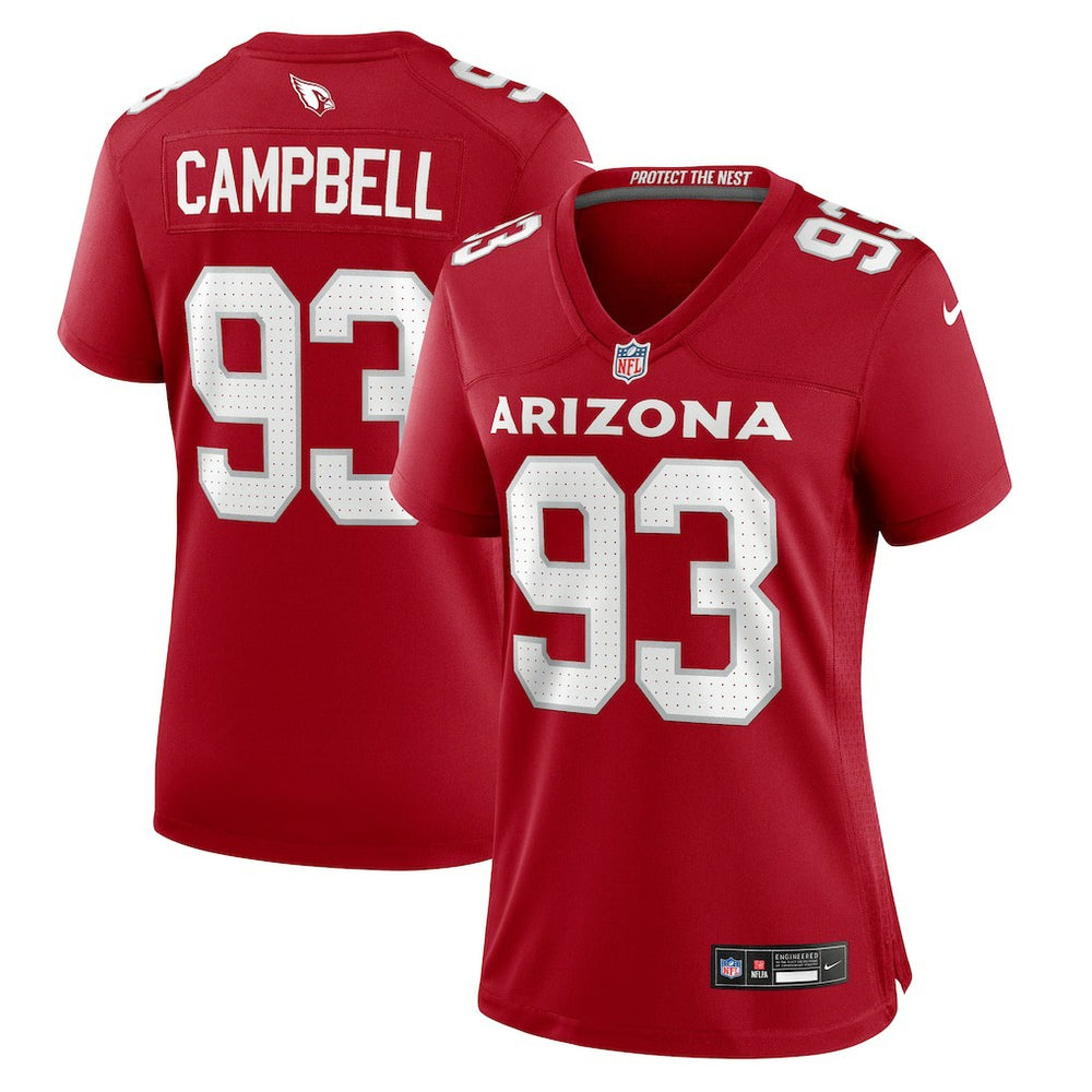 Nike Calais Campbell Arizona Cardinals Women's Team Game Jersey Cardinal