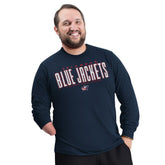 Columbus Blue Jackets G-III Sports by Carl Banks Adaptive Mesh Effect Long Sleeve T-Shirt - Navy - NHL 203456830