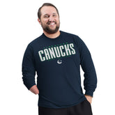 Vancouver Canucks G-III Sports by Carl Banks Adaptive Mesh Effect Long Sleeve T-Shirt - Blue - NHL 203456837