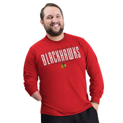 Chicago Blackhawks G-III Sports by Carl Banks Adaptive Mesh Effect Long Sleeve T-Shirt - Red - NHL 203456841