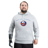 New York Islanders G-III Sports by Carl Banks Adaptive Classic Team Arc Fleece Hoodie - Gray - NHL 203456990