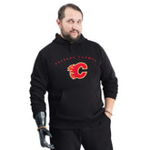 Calgary Flames G-III Sports by Carl Banks Adaptive Classic Team Arc Fleece Hoodie - Black - NHL 203456991