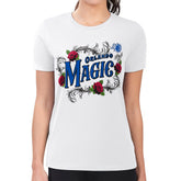 Orlando Magic G-III 4Her by Carl Banks Women's Super-Slim Fit Lightweight Roses Crew Neck T-Shirt White