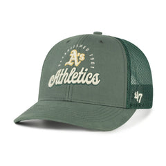 Athletics '47 Pitstop Trucker Adjustable Hat - Green - 47 brand Lifestyle