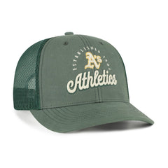 Athletics '47 Pitstop Trucker Adjustable Hat - Green - 47 brand Lifestyle