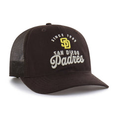 San Diego Padres '47 Pitstop Trucker Adjustable Hat - Brown - 47 brand Sale