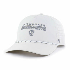 Milwaukee Brewers '47 Forward Vault Hitch Adjustable Hat - White - 47 brand on Sale