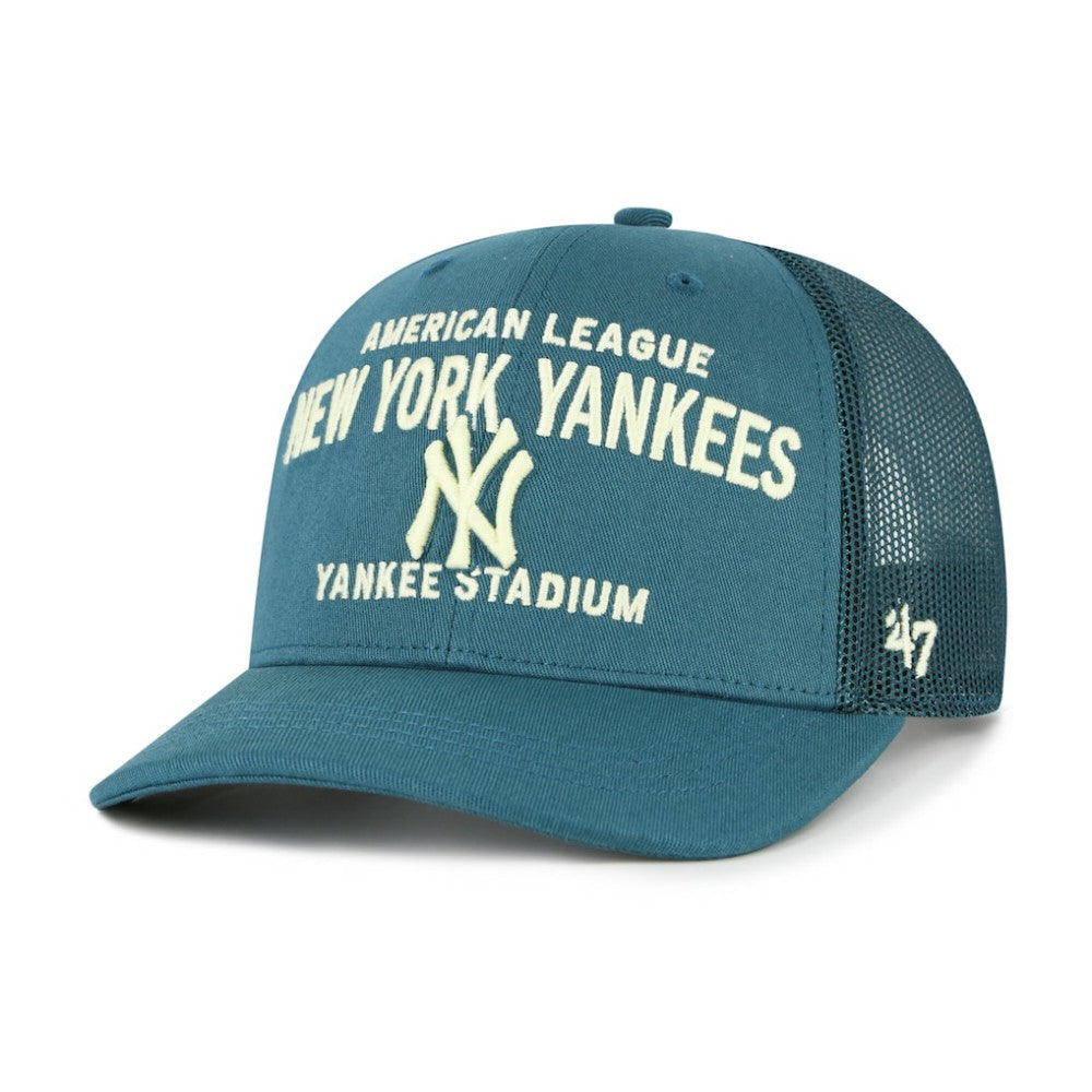 New York Yankees '47 Contemporary Hitch Adjustable Trucker Hat - Teal - 47 brand on Sale