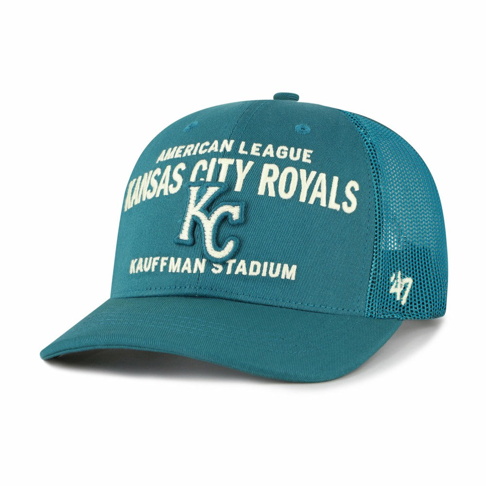 Kansas City Royals '47 Contemporary Hitch Adjustable Trucker Hat - Teal - 47 brand on Sale