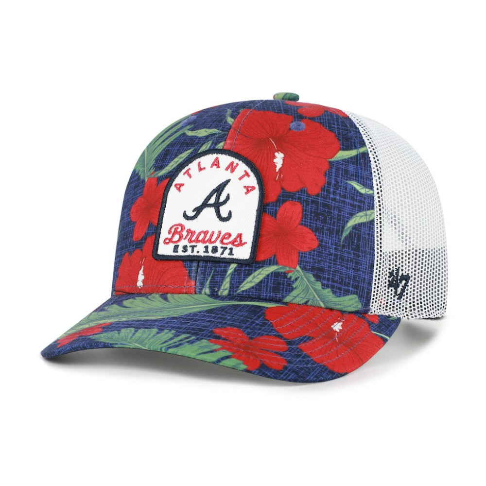 Atlanta Braves '47 Beachside Adjustable Trucker Hat - Navy - 47 brand Online