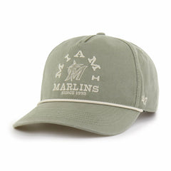Miami Marlins '47 Canyon Ranchero Hitch Adjustable Hat - Olive - 47 brand Sale