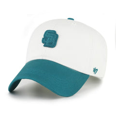 San Diego Padres '47 Contemporary Tonal Clean Up Adjustable Hat - White/Teal - 47 brand Discount