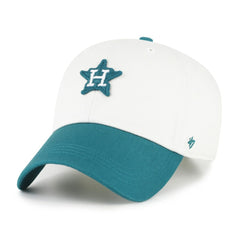 Houston Astros '47 Contemporary Tonal Clean Up Adjustable Hat - White/Teal - 47 brand Lifestyle