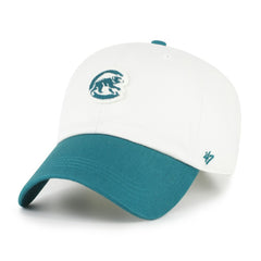 Chicago Cubs '47 Contemporary Tonal Clean Up Adjustable Hat - White/Teal - 47 brand Online