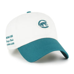 Chicago Cubs '47 Contemporary Tonal Clean Up Adjustable Hat - White/Teal - 47 brand Online