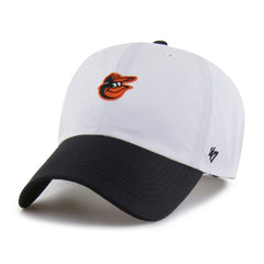 Baltimore Orioles '47 Vista Mini Clean Up brrr° Adjustable Hat - White/Black - 47 brand Lifestyle