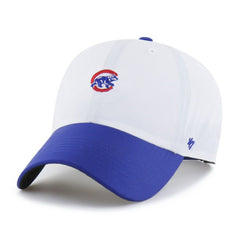 Chicago Cubs '47 Vista Mini Clean Up brrr° Adjustable Hat - White/Royal - 47 brand on Sale