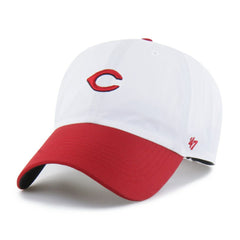 Cincinnati Reds '47 Vista Mini Clean Up brrr° Adjustable Hat - White/Red - 47 brand on Sale