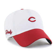 Cincinnati Reds '47 Vista Mini Clean Up brrr° Adjustable Hat - White/Red - 47 brand on Sale