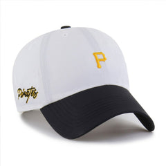 Pittsburgh Pirates '47 Vista Mini Clean Up brrr° Adjustable Hat - White/Black - 47 brand on Sale