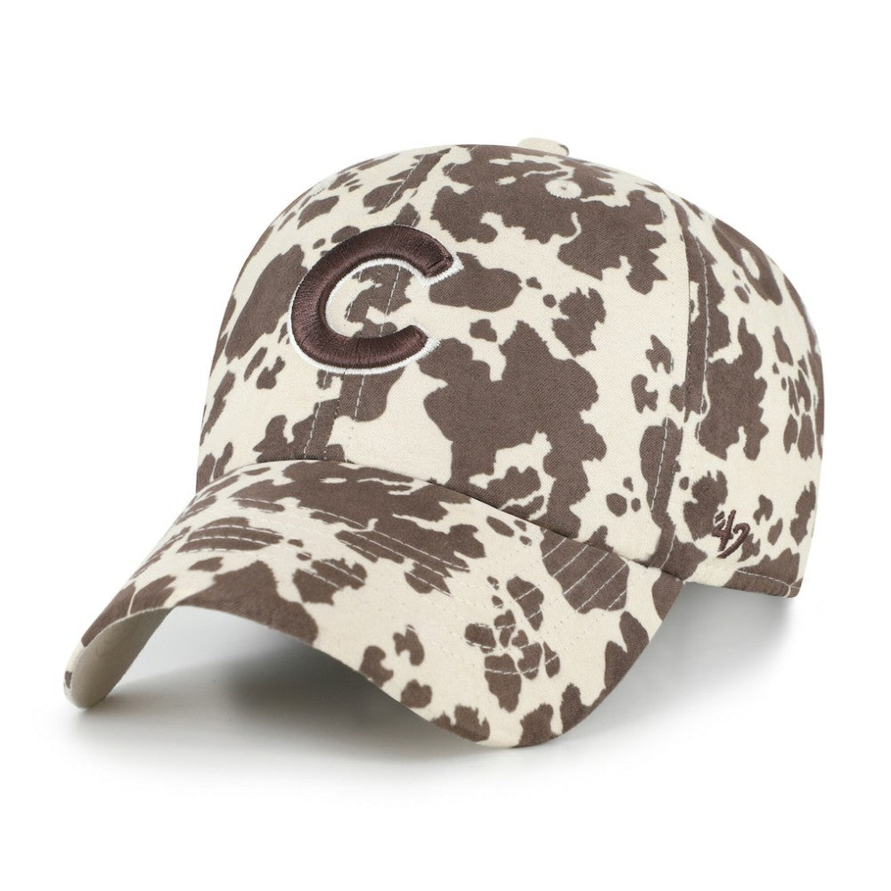 Chicago Cubs '47 Women's Bessie Clean Up Adjustable Hat - Natural - 47 brand Lifestyle