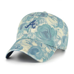 Atlanta Braves '47 Women's Gardenia Clean Up Adjustable Hat - Blue - 47 brand Lifestyle