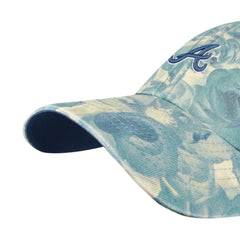 Atlanta Braves '47 Women's Gardenia Clean Up Adjustable Hat - Blue - 47 brand Lifestyle