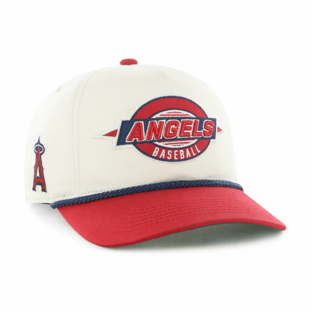 Los Angeles Angels '47 Youth Frame Out Hitch Adjustable Hat - Natural/Red - 47 brand Discount