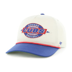 Chicago Cubs '47 Youth Frame Out Hitch Adjustable Hat - Natural/Royal - 47 brand on Sale