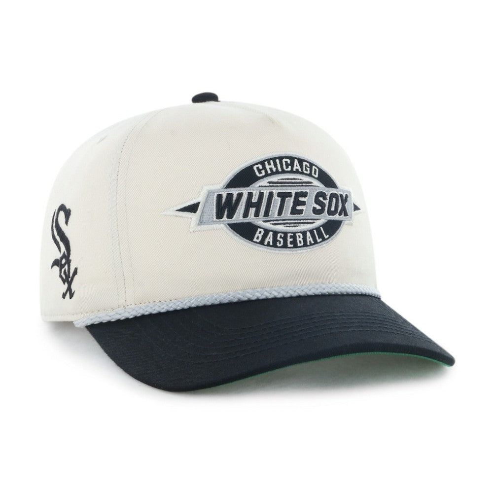 Chicago White Sox '47 Youth Frame Out Hitch Adjustable Hat - Natural/Black - 47 brand Discount